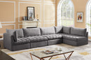 Jacob Grey Velvet Modular Sectional - NY Furniture Direct (NY)