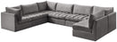 Jacob Grey Velvet Modular Sectional - NY Furniture Direct (NY)