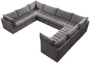 Jacob Grey Velvet Modular Sectional - NY Furniture Direct (NY)