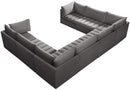 Jacob Grey Velvet Modular Sectional - NY Furniture Direct (NY)