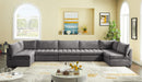Jacob Grey Velvet Modular Sectional - NY Furniture Direct (NY)