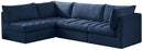 Jacob Navy Velvet Modular Sectional - NY Furniture Direct (NY)