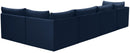 Jacob Navy Velvet Modular Sectional - NY Furniture Direct (NY)