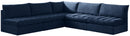 Jacob Navy Velvet Modular Sectional - NY Furniture Direct (NY)
