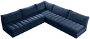 Jacob Navy Velvet Modular Sectional - NY Furniture Direct (NY)