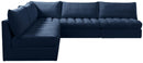 Jacob Navy Velvet Modular Sectional - NY Furniture Direct (NY)