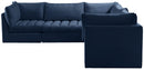 Jacob Navy Velvet Modular Sectional - NY Furniture Direct (NY)