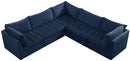 Jacob Navy Velvet Modular Sectional - NY Furniture Direct (NY)