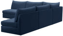 Jacob Navy Velvet Modular Sectional - NY Furniture Direct (NY)
