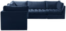 Jacob Navy Velvet Modular Sectional - NY Furniture Direct (NY)