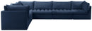 Jacob Navy Velvet Modular Sectional - NY Furniture Direct (NY)