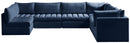 Jacob Navy Velvet Modular Sectional - NY Furniture Direct (NY)
