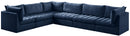 Jacob Navy Velvet Modular Sectional - NY Furniture Direct (NY)
