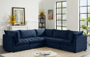 Jacob Navy Velvet Modular Sectional - NY Furniture Direct (NY)