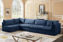 Jacob Navy Velvet Modular Sectional - NY Furniture Direct (NY)