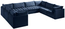 Jacob Navy Velvet Modular Sectional - NY Furniture Direct (NY)