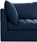Jacob Navy Velvet Modular Sectional - NY Furniture Direct (NY)