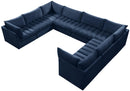 Jacob Navy Velvet Modular Sectional - NY Furniture Direct (NY)