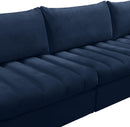 Jacob Navy Velvet Modular Sectional - NY Furniture Direct (NY)