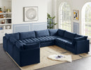 Jacob Navy Velvet Modular Sectional - NY Furniture Direct (NY)