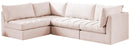 Jacob Pink Velvet Modular Sectional - NY Furniture Direct (NY)