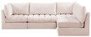 Jacob Pink Velvet Modular Sectional - NY Furniture Direct (NY)