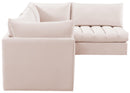 Jacob Pink Velvet Modular Sectional - NY Furniture Direct (NY)