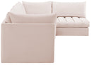 Jacob Pink Velvet Modular Sectional - NY Furniture Direct (NY)