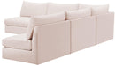 Jacob Pink Velvet Modular Sectional - NY Furniture Direct (NY)