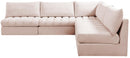 Jacob Pink Velvet Modular Sectional - NY Furniture Direct (NY)