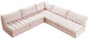Jacob Pink Velvet Modular Sectional - NY Furniture Direct (NY)