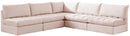 Jacob Pink Velvet Modular Sectional - NY Furniture Direct (NY)