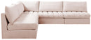 Jacob Pink Velvet Modular Sectional - NY Furniture Direct (NY)