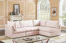 Jacob Pink Velvet Modular Sectional - NY Furniture Direct (NY)