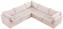 Jacob Pink Velvet Modular Sectional - NY Furniture Direct (NY)