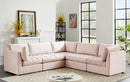 Jacob Pink Velvet Modular Sectional - NY Furniture Direct (NY)