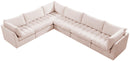 Jacob Pink Velvet Modular Sectional - NY Furniture Direct (NY)