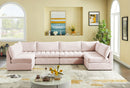 Jacob Pink Velvet Modular Sectional - NY Furniture Direct (NY)
