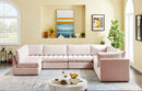 Jacob Pink Velvet Modular Sectional - NY Furniture Direct (NY)