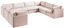 Jacob Pink Velvet Modular Sectional - NY Furniture Direct (NY)