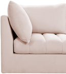 Jacob Pink Velvet Modular Sectional - NY Furniture Direct (NY)
