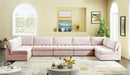 Jacob Pink Velvet Modular Sectional - NY Furniture Direct (NY)