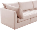 Jacob Pink Velvet Modular Sectional - NY Furniture Direct (NY)