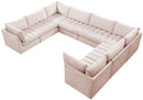 Jacob Pink Velvet Modular Sectional - NY Furniture Direct (NY)