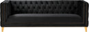 Michelle Black Velvet Sofa - NY Furniture Direct (NY)