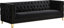 Michelle Black Velvet Sofa - NY Furniture Direct (NY)