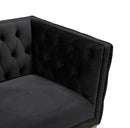 Michelle Black Velvet Sofa - NY Furniture Direct (NY)