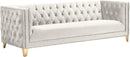 Michelle Cream Velvet Sofa - NY Furniture Direct (NY)