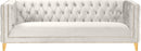 Michelle Cream Velvet Sofa - NY Furniture Direct (NY)