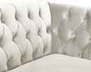 Michelle Cream Velvet Sofa - NY Furniture Direct (NY)